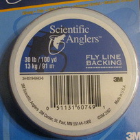 backing 30 lb \ 13,6 kg , 250 yd \ 228 m WHITE Scientific Anglers